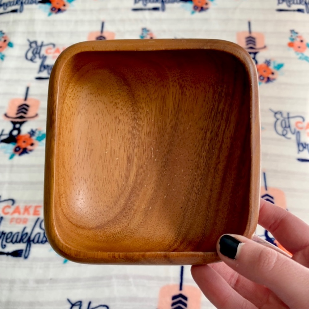 🪵 Wood Made Bamboo Bohemian Bowls x4 🪵 - Picture 4 of 6